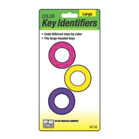 Hy-Ko Prod 3PK LG Key Identifiers KC132